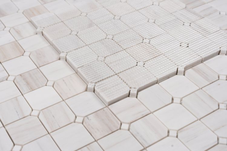 Clipped Square Wooden White Honed 11.75 x 11.75